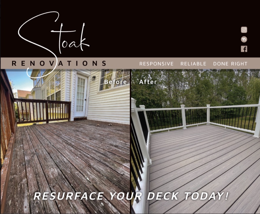 The mailed piece from Stoak Renovation's campaign
